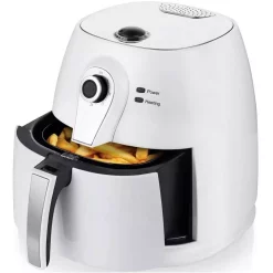 Wholesale 🤩 Ovente 3.2 Qt. White Electric Air Fryer With 30-min Timer, Adjustable Temperature Controls, Includes Fry Basket And Grill Pan 🌟