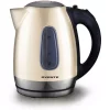 Cheap 👍 Ovente 7-Cup Beige Stainless Steel Electric Kettle, Automatic Shut-Off And Boil-Dry Protection 🔥