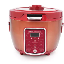 Wholesale 🔥 AROMA 20-Cup Red Rice Cooker With Glass Lid 😉