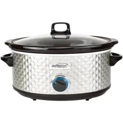 Cheapest ✔️ Brentwood Appliances Diamond 7 Qt. Stainless Steel Slow Cooker With Tempered Glass Lid ❤️