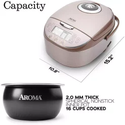 Brand new 😀 AROMA 4 Qt. Champagne Electric Multi-Cooker With Ceramic Pot 🎉 -Appliances Sales unnamed file 354