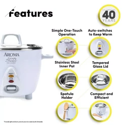 Best deal ⌛ AROMA 14-Cup Rice Cooker In White ⌛ -Appliances Sales unnamed file 361
