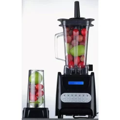 Coupon 🎉 Ovente 13.5 Oz. 1000-Watt Black Robust Professional Blender With BPA Free, Blender Jar Travel Mug And Tamper ✨