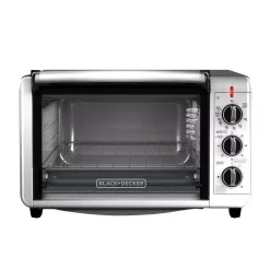 Brand new 👍 BLACK+DECKER 1500 W 6-Slice Black And Silver Convection Toaster Oven 🔔