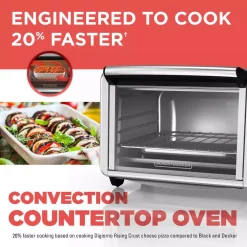 Brand new 👍 BLACK+DECKER 1500 W 6-Slice Black And Silver Convection Toaster Oven 🔔 12 Brand new 👍 BLACK+DECKER 1500 W 6-Slice Black And Silver Convection Toaster Oven 🔔 -Appliances Sales unnamed file 370