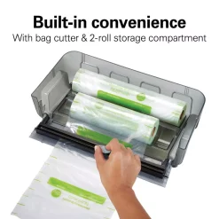 Promo 💯 Hamilton Beach NutriFresh Black And Silver Food Vacuum Sealer With 2-Roll Storage And Starter Kit 🛒 -Appliances Sales unnamed file 402