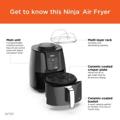 Discount ✨ NINJA 4 Qt. Electric Black Air Fryer With Recipe Book 🎉 -Appliances Sales unnamed file 482