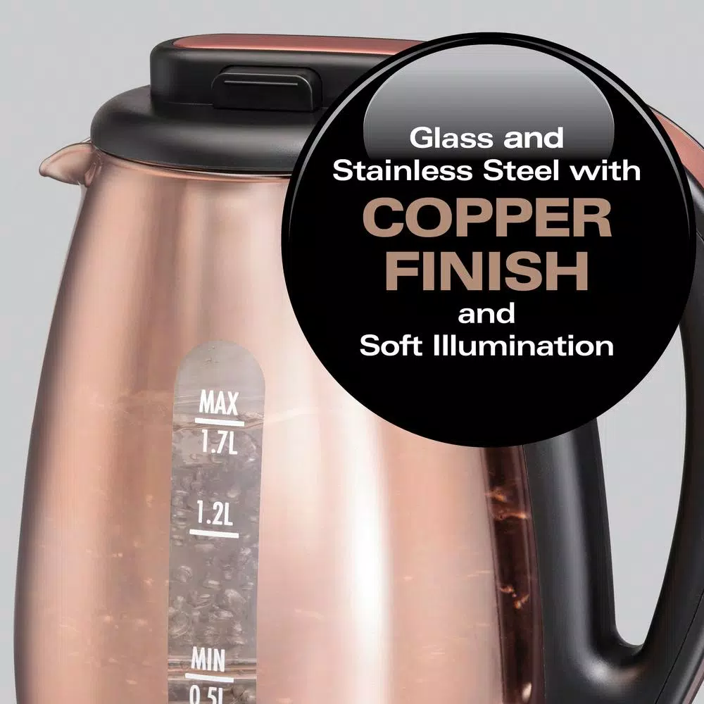 Flash Sale ❤️ Hamilton Beach 7-Cup Copper Glass Cordless Electric Kettle 👍 5 Flash Sale ❤️ Hamilton Beach 7-Cup Copper Glass Cordless Electric Kettle 👍 - Image 3
