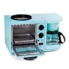 Budget 🎁 Elite 500 W 2 Slice Blue Toaster Oven With Coffee Maker And Griddle ❤️