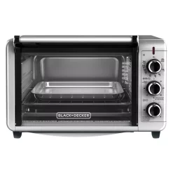 Best Pirce 💯 BLACK+DECKER 1500 W 6-Slice Stainless Steel Toaster Oven With Built-In Timer 😍