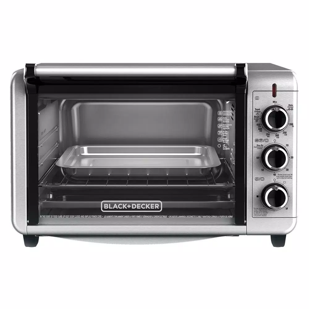 Best Pirce 💯 BLACK+DECKER 1500 W 6-Slice Stainless Steel Toaster Oven With Built-In Timer 😍 2 Best Pirce 💯 BLACK+DECKER 1500 W 6-Slice Stainless Steel Toaster Oven With Built-In Timer 😍