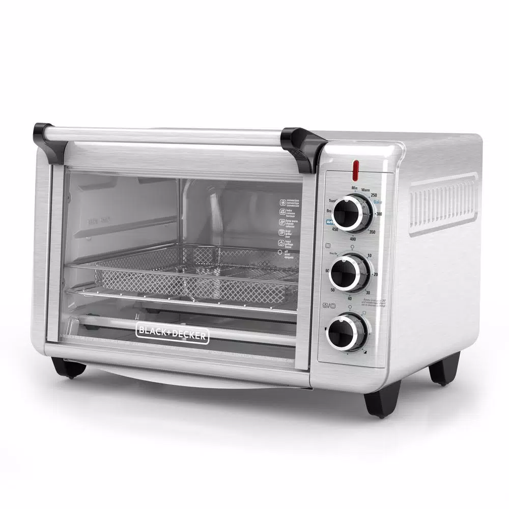 New 😉 BLACK+DECKER Crisp ‘N Bake 1500 W 6-Slice Stainless Steel Toaster Oven 🎉 4 New 😉 BLACK+DECKER Crisp ‘N Bake 1500 W 6-Slice Stainless Steel Toaster Oven 🎉 - Image 2