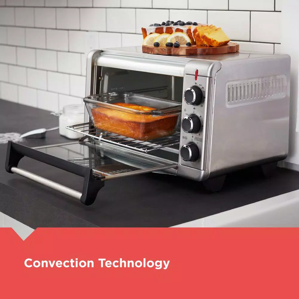 New 😉 BLACK+DECKER Crisp ‘N Bake 1500 W 6-Slice Stainless Steel Toaster Oven 🎉 6 New 😉 BLACK+DECKER Crisp ‘N Bake 1500 W 6-Slice Stainless Steel Toaster Oven 🎉 - Image 4