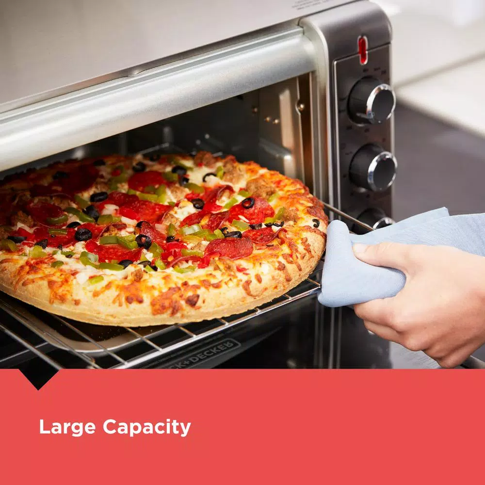 New 😉 BLACK+DECKER Crisp ‘N Bake 1500 W 6-Slice Stainless Steel Toaster Oven 🎉 7 New 😉 BLACK+DECKER Crisp ‘N Bake 1500 W 6-Slice Stainless Steel Toaster Oven 🎉 - Image 5