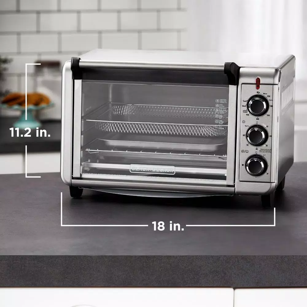 New 😉 BLACK+DECKER Crisp ‘N Bake 1500 W 6-Slice Stainless Steel Toaster Oven 🎉 10 New 😉 BLACK+DECKER Crisp ‘N Bake 1500 W 6-Slice Stainless Steel Toaster Oven 🎉 - Image 8