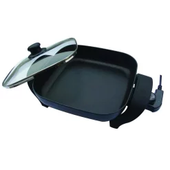Best Sale 🔔 Nesco 8 In. Black Non-Stick Electric Skillet With Heat Resistant Handles ✔️