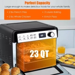 Discount π Costway 23 Qt. Black 12-in-1 Air Fryer Oven With Rotisserie π 11 Discount π Costway 23 Qt. Black 12-in-1 Air Fryer Oven With Rotisserie π -Appliances Sales unnamed file 746