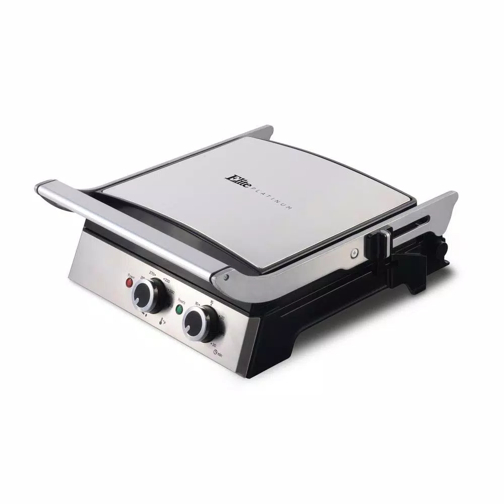New โ๏ธ Elite 99 Sq. In. Stainless Steel Indoor Grill And Griddle ๐ 3 New โ๏ธ Elite 99 Sq. In. Stainless Steel Indoor Grill And Griddle ๐