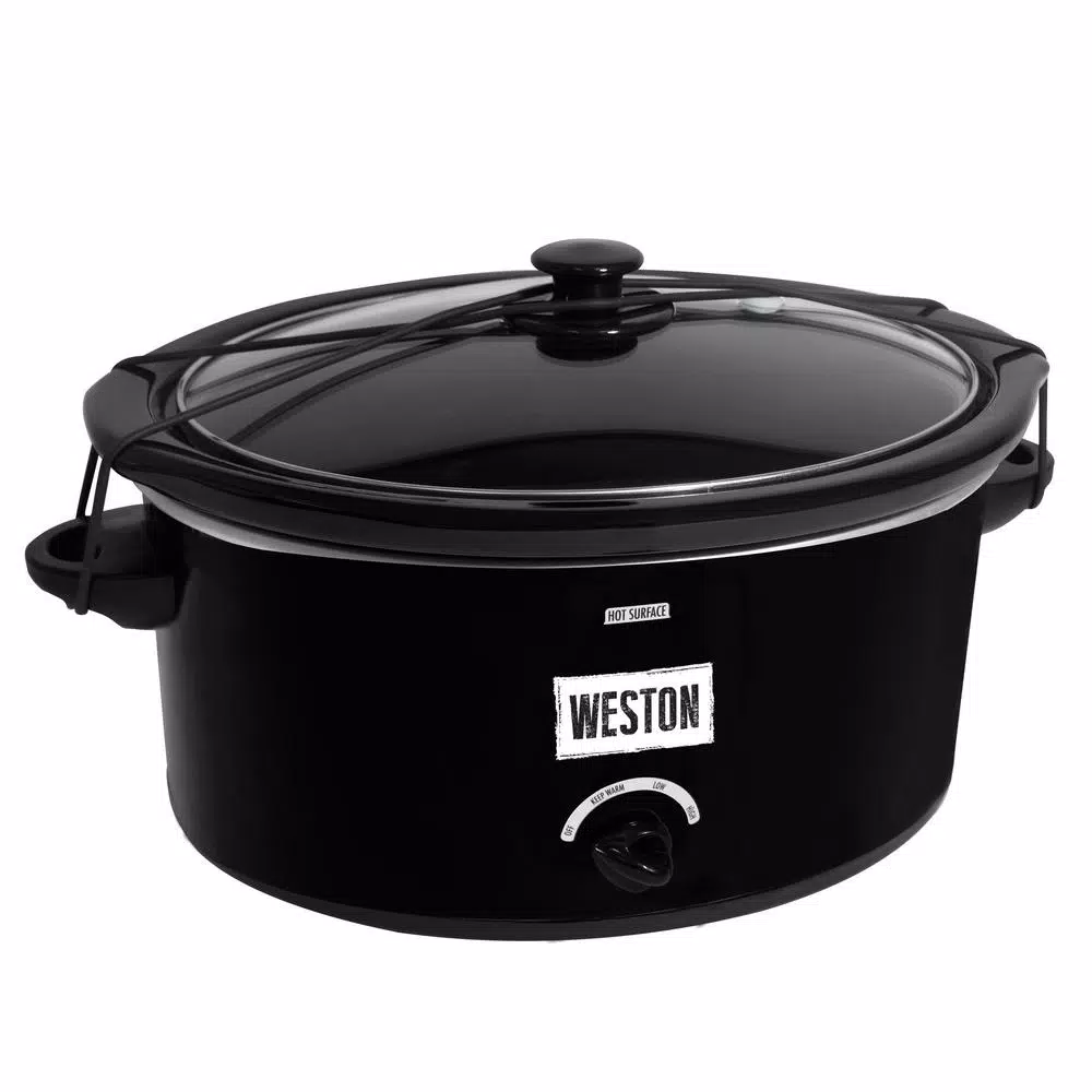 Best Pirce ๐ Weston 5 Qt. Black Slow Cooker With Locking Lid And Temperature Settings ๐ฏ 3 Best Pirce ๐ Weston 5 Qt. Black Slow Cooker With Locking Lid And Temperature Settings ๐ฏ