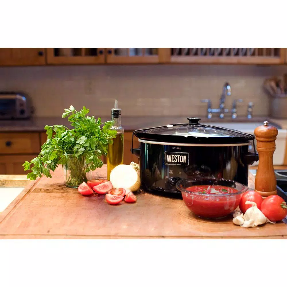 Best Pirce ๐ Weston 5 Qt. Black Slow Cooker With Locking Lid And Temperature Settings ๐ฏ 4 Best Pirce ๐ Weston 5 Qt. Black Slow Cooker With Locking Lid And Temperature Settings ๐ฏ - Image 2