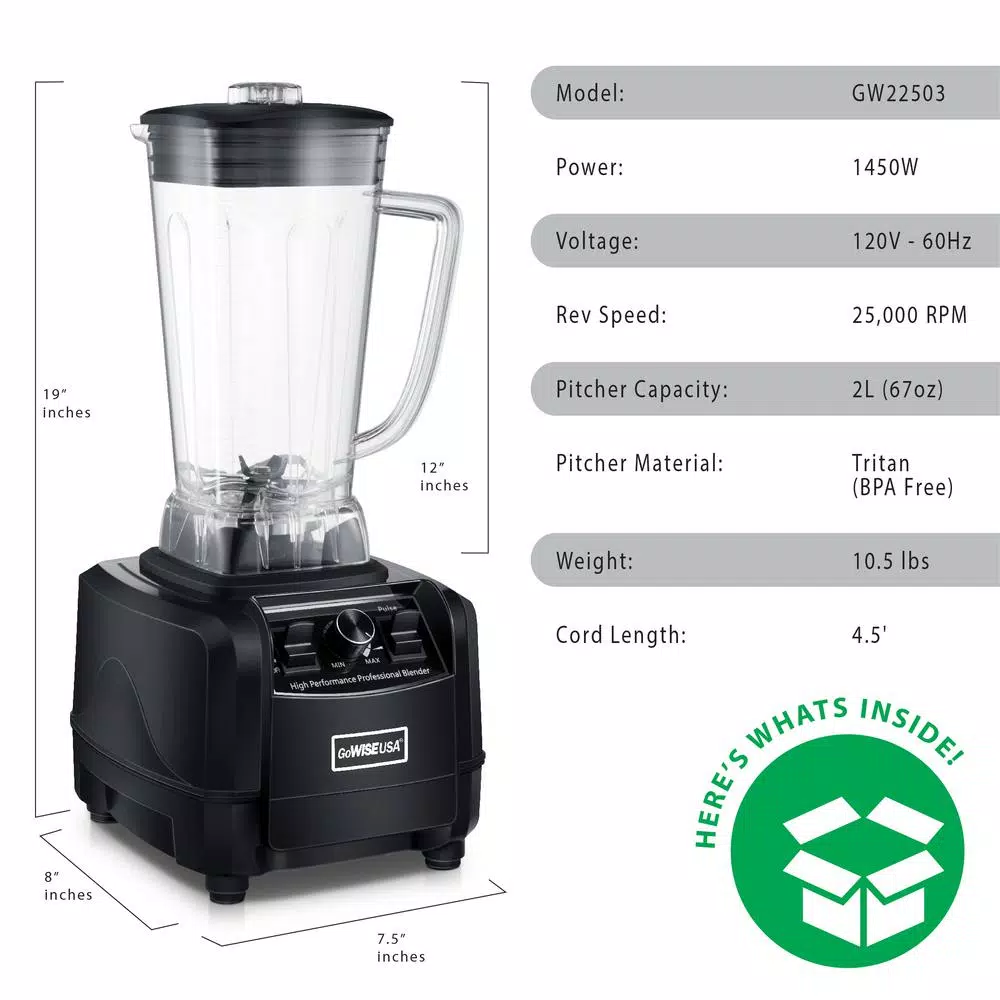 Coupon ๐ GoWISE USA High-Performance 67oz. 8-Speed Professional Blender ๐ฅฐ 6 Coupon ๐ GoWISE USA High-Performance 67oz. 8-Speed Professional Blender ๐ฅฐ - Image 4