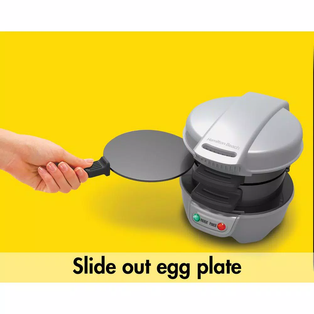 Coupon ❤️ Hamilton Beach 600 W Silver Non-Stick Breakfast Sandwich Maker 🎁 8 Coupon ❤️ Hamilton Beach 600 W Silver Non-Stick Breakfast Sandwich Maker 🎁 - Image 6