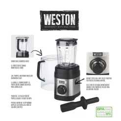 Discount ⌛ Weston Pro Series 32 Oz. 11-speed Stainless Steel Blender With Sound Shield 🛒 -Appliances Sales unnamed file 903