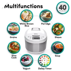 Best reviews of 👏 AROMA 3 Qt. White Electric Multicooker 🎉 -Appliances Sales unnamed file 910