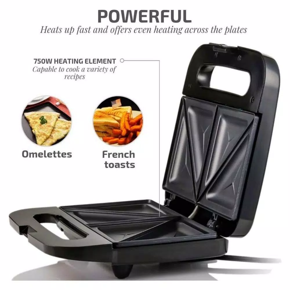 Top 10 ❤️ Ovente 2-Slice Electric Sandwich Maker Non Stick Grill, Black (GPS401B) ✔️ 4 Top 10 ❤️ Ovente 2-Slice Electric Sandwich Maker Non Stick Grill, Black (GPS401B) ✔️ - Image 2