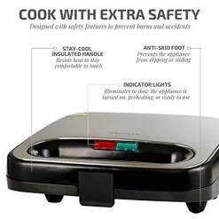 Top 10 ❤️ Ovente 2-Slice Electric Sandwich Maker Non Stick Grill, Black (GPS401B) ✔️ 11 Top 10 ❤️ Ovente 2-Slice Electric Sandwich Maker Non Stick Grill, Black (GPS401B) ✔️ -Appliances Sales unnamed file 922