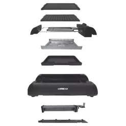 Flash Sale 👏 GoWISE USA 2-in-1 149 Sq. In. Black Smokeless Indoor Grill With Interchangeable Plates 🧨 -Appliances Sales unnamed file 944