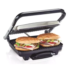 Outlet 👏 Hamilton Beach Stainless Steel Panini Press And Indoor Grill 👍